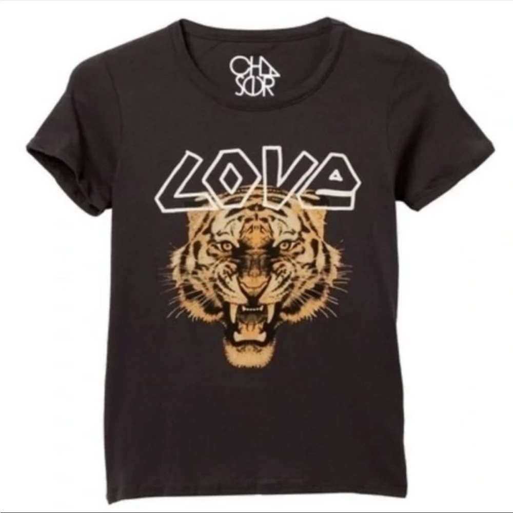 Chaser Black Tiger Love Short Sleeve T-Shirt